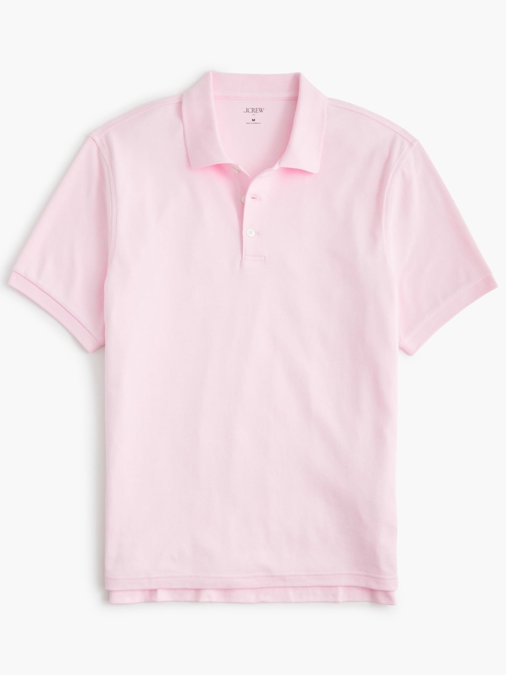 J crew heather pink Soft-touch polo shirt